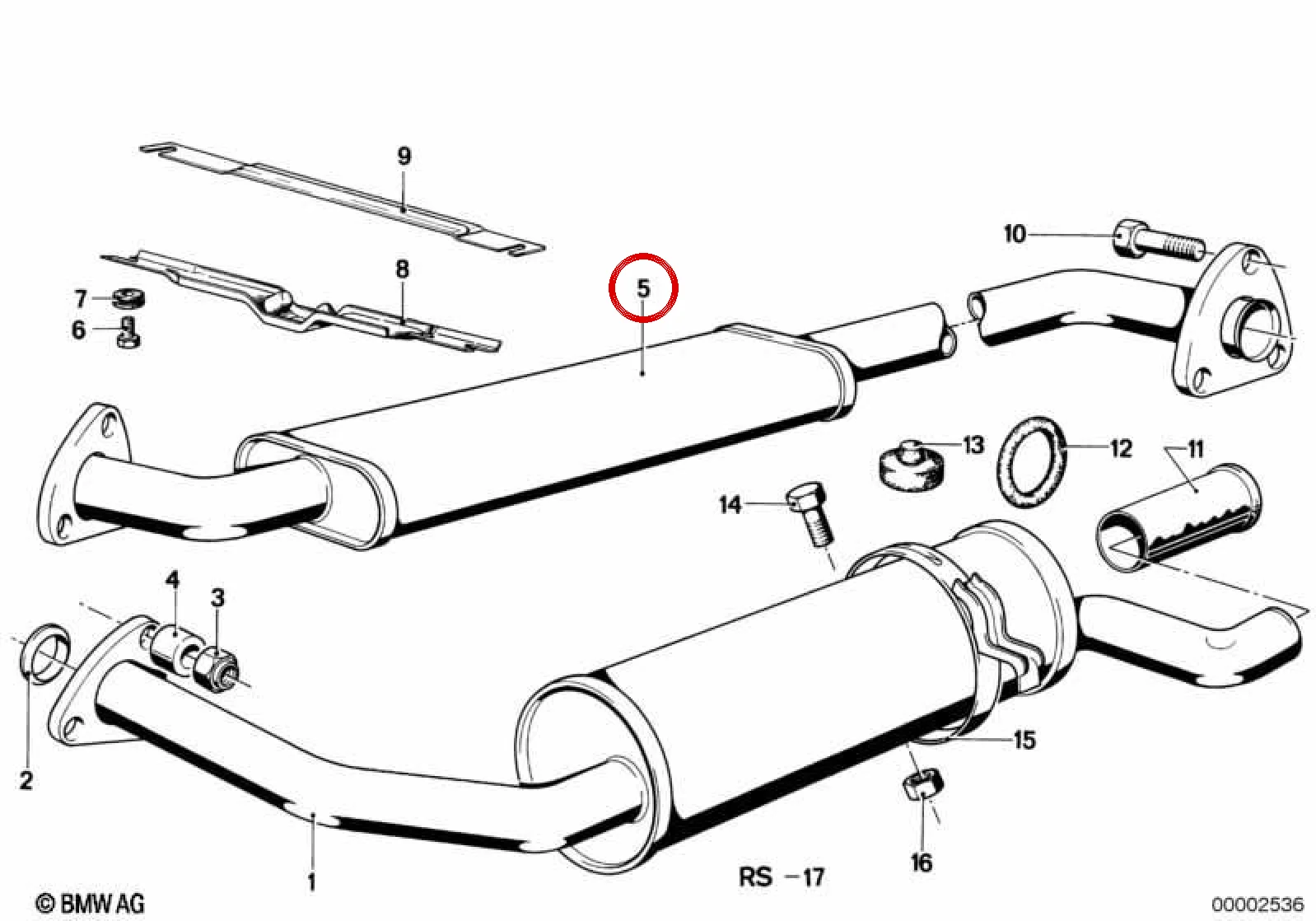 BMW 3 Serisi E21 Ön Susturucu 18121175024