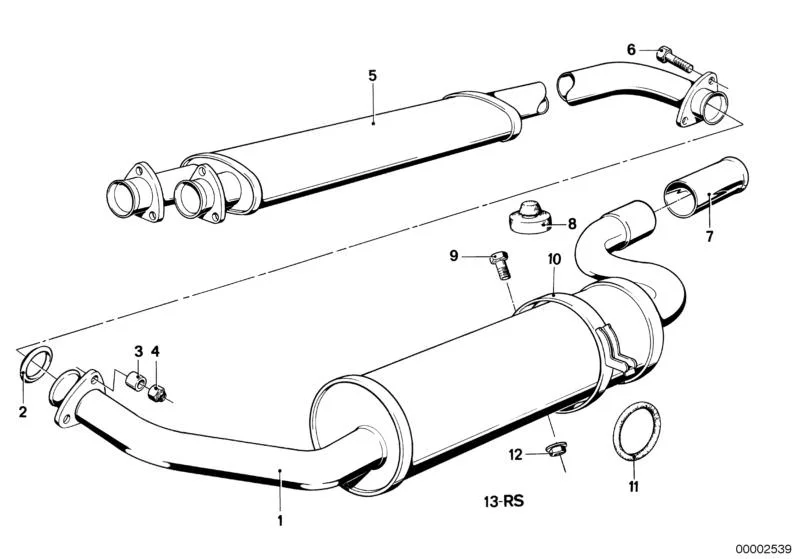 BMW 3 Serisi E21 Egzoz Bağlantı Kelepçesi 18211246403