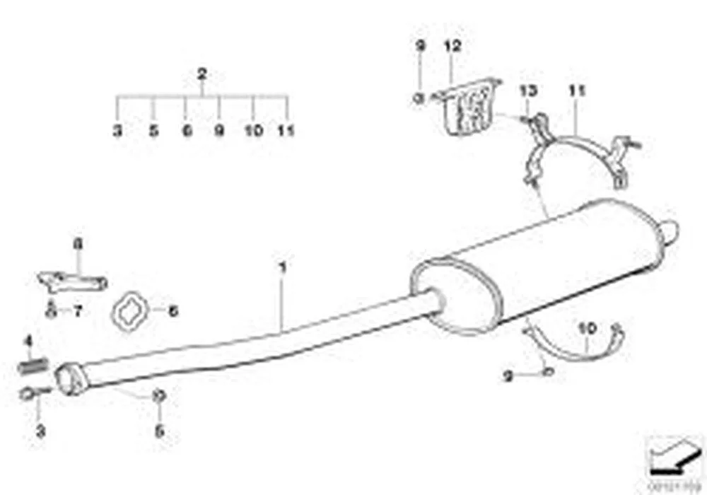 BMW 3 Serisi E36 Egzoz Boru Birleştirme Kelepçesi 18211737656
