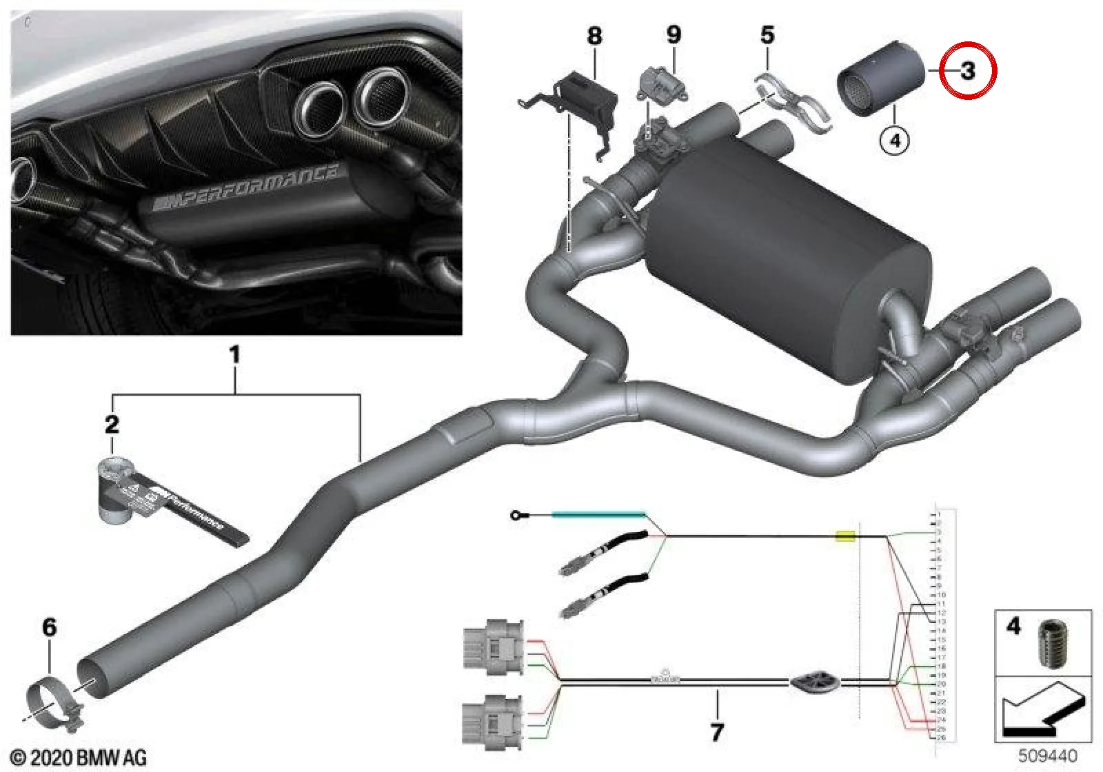 BMW 4 Serisi F83 Karbon Egzoz Uç Kaplaması 18302358110