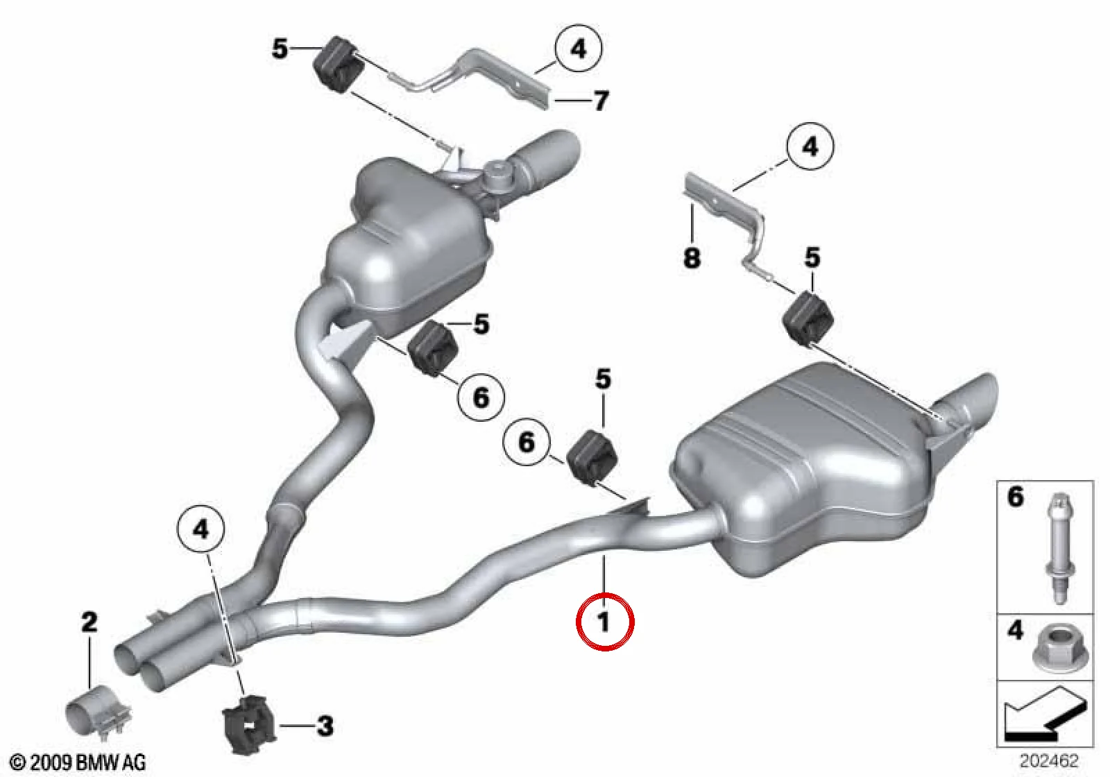 BMW Z4 E89 Arka Susturucu 18307647050