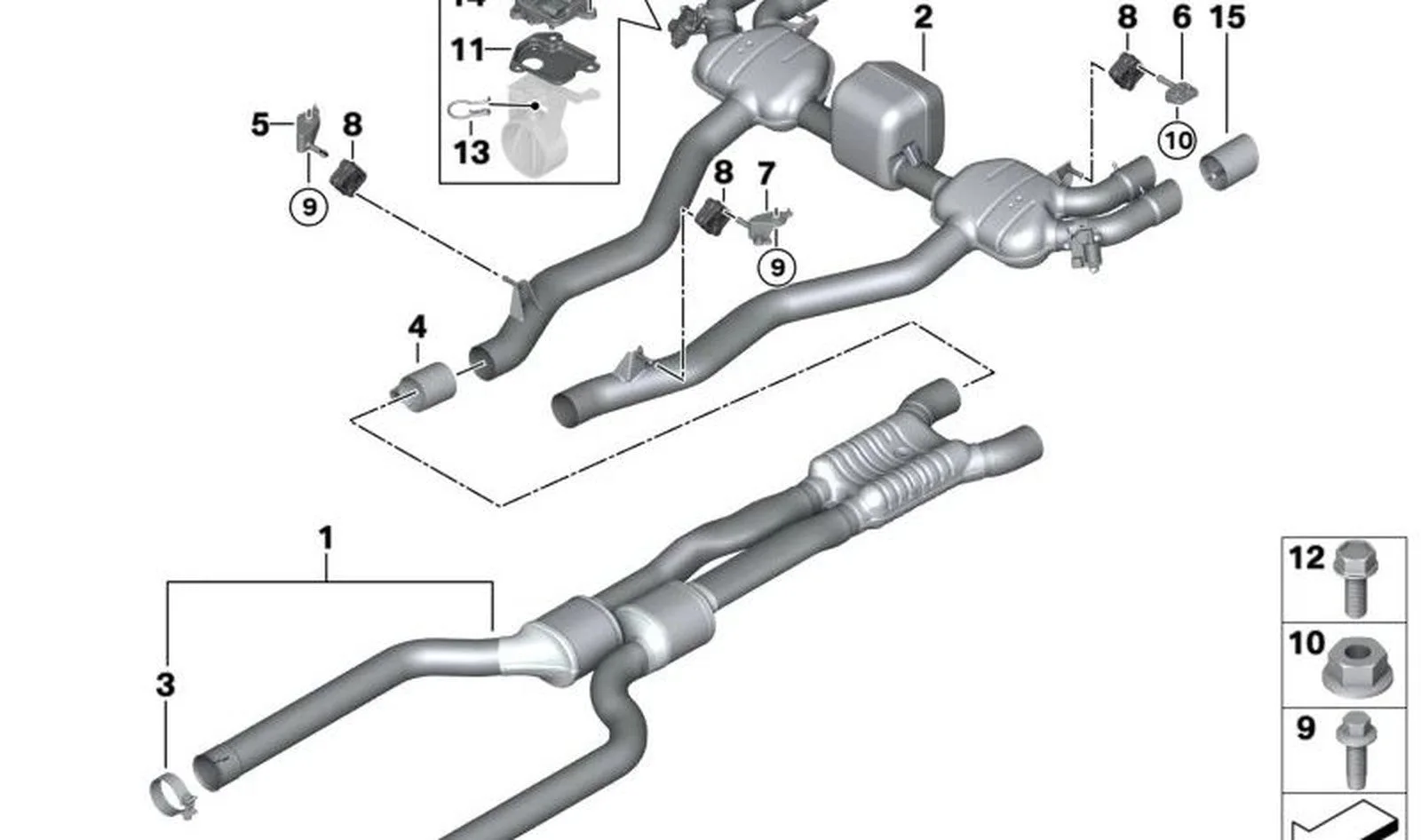 BMW F83 F85 F86 F90… Egzoz Klapesi Aktüatörü 18307851568