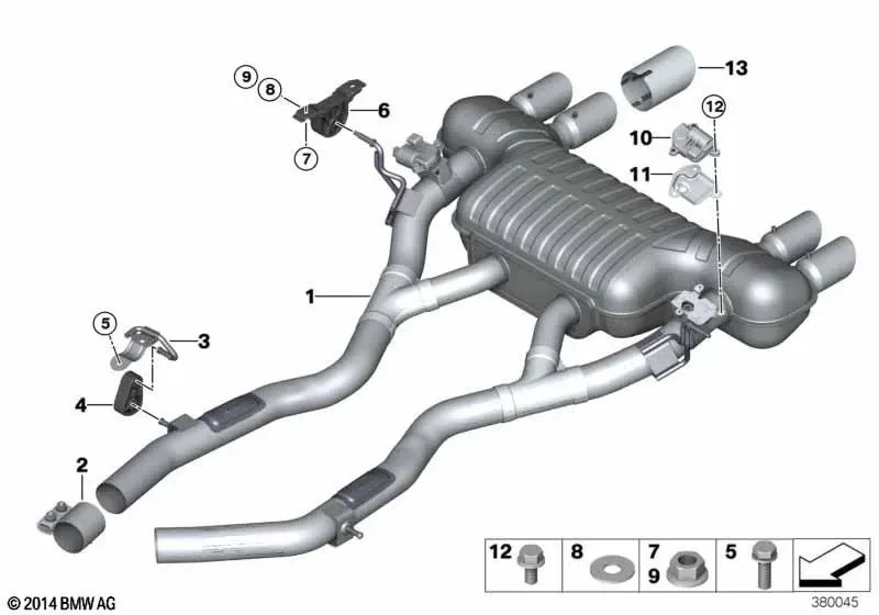 BMW 4 Serisi F83 Klapeli Ek Susturucu 18307854736