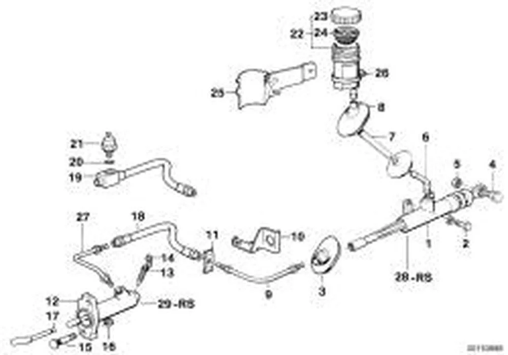 BMW 5 Serisi E34 Debriyaj Hidrolik Borusu 400 mm 21521159354