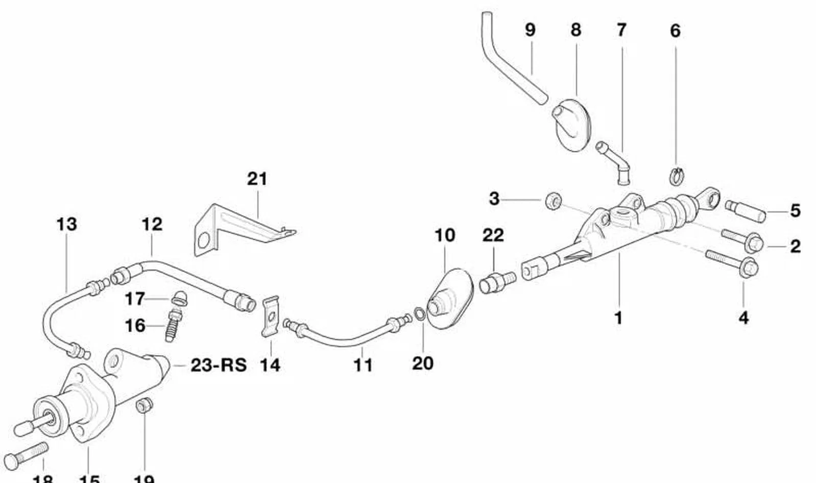 BMW 3 Serisi E36 Vidalı Debriyaj Borusu 21521162151