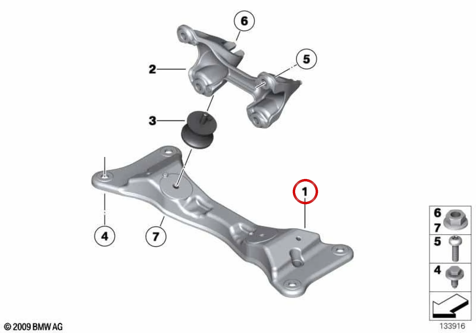BMW Z4 E89 Şanzıman Destek Braketi 22316795226