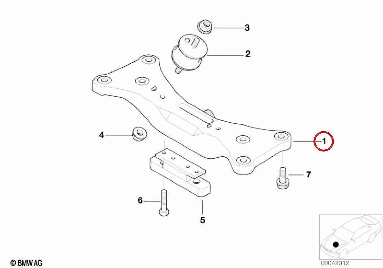 BMW 7 Serisi E38 Şanzıman Tutucu Takozu 22321096427