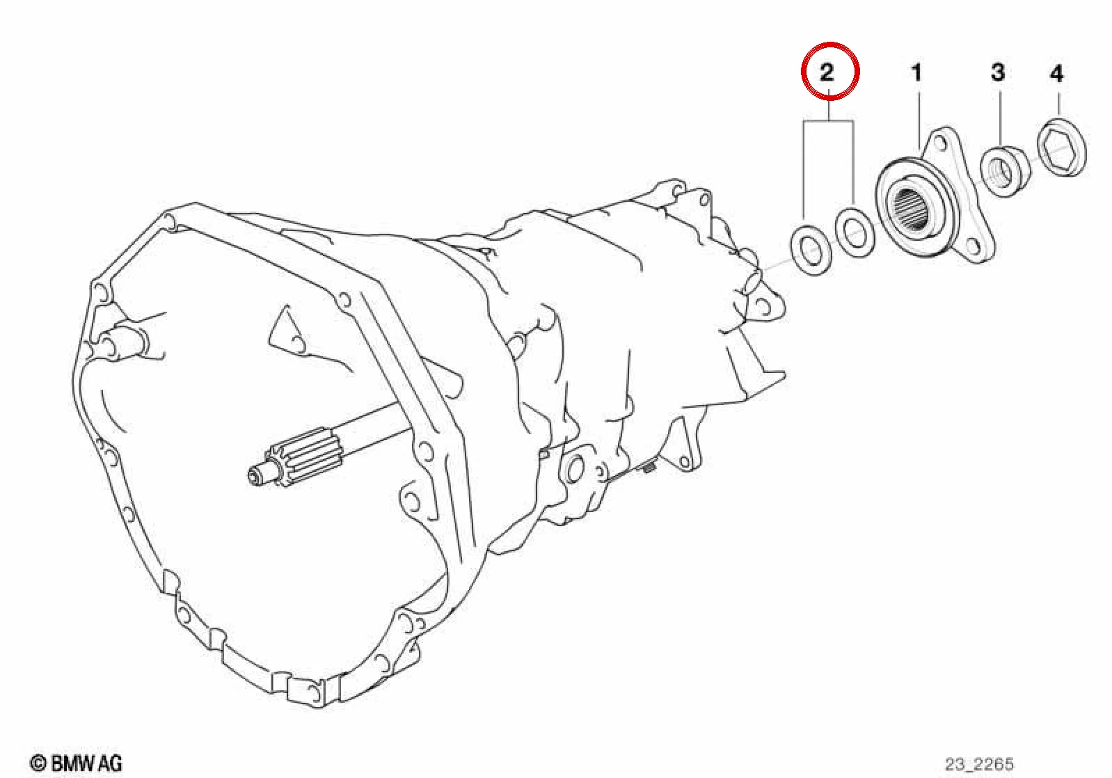 BMW E31 E34 E36 E38… Şanzıman Ara Pulu 24x37x1,8 23211222787