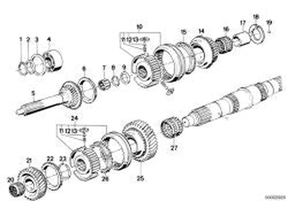 BMW E24 E28 E32 E34 Şanzıman Giriş Mili 23211228054