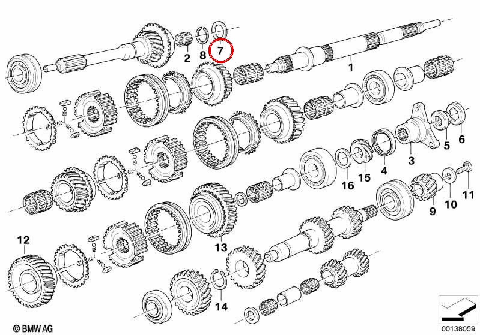 BMW E24 E28 E30 E34 Şanzıman Destek Pulu 28x37x3,9 23221202741