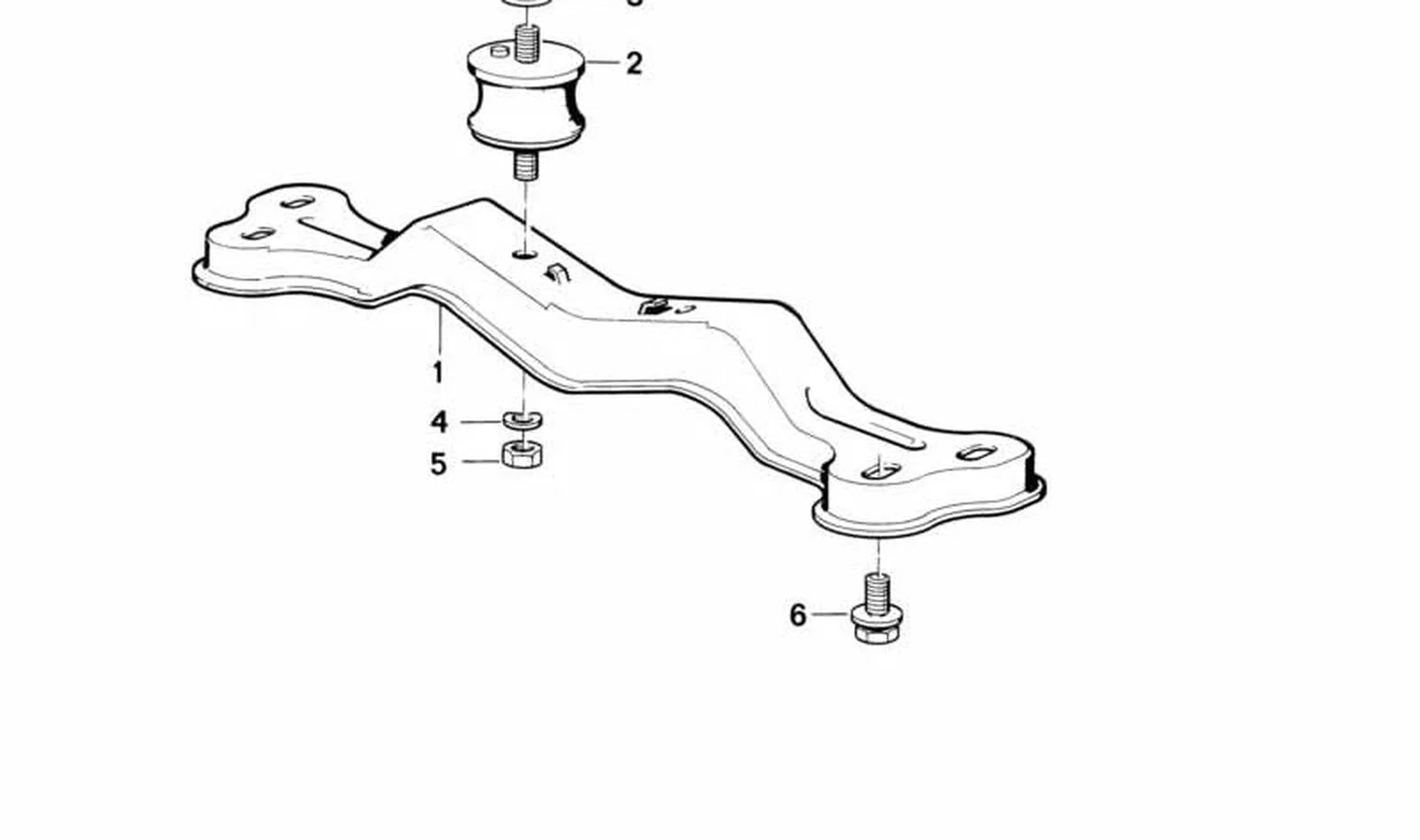 BMW 5 Serisi E34 Şanzıman Enine Destek Braketi 23711137184