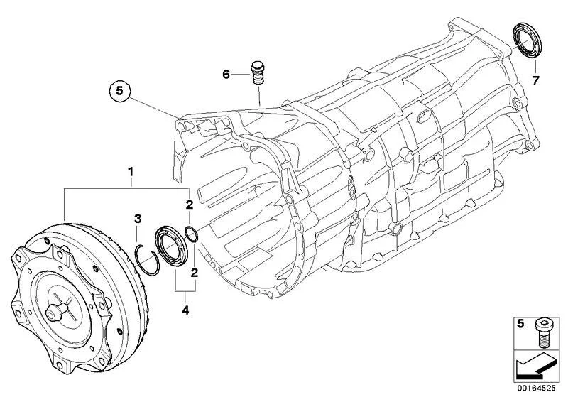 BMW E81 E83 E84 E87… Tork Konvertörü Conta Halkası Takımı 24107581595
