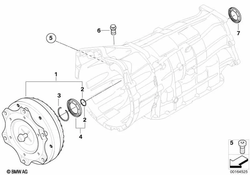 BMW E81 E83 E84 E87… Tork Konvertörü Conta Halkası Takımı 24107581595