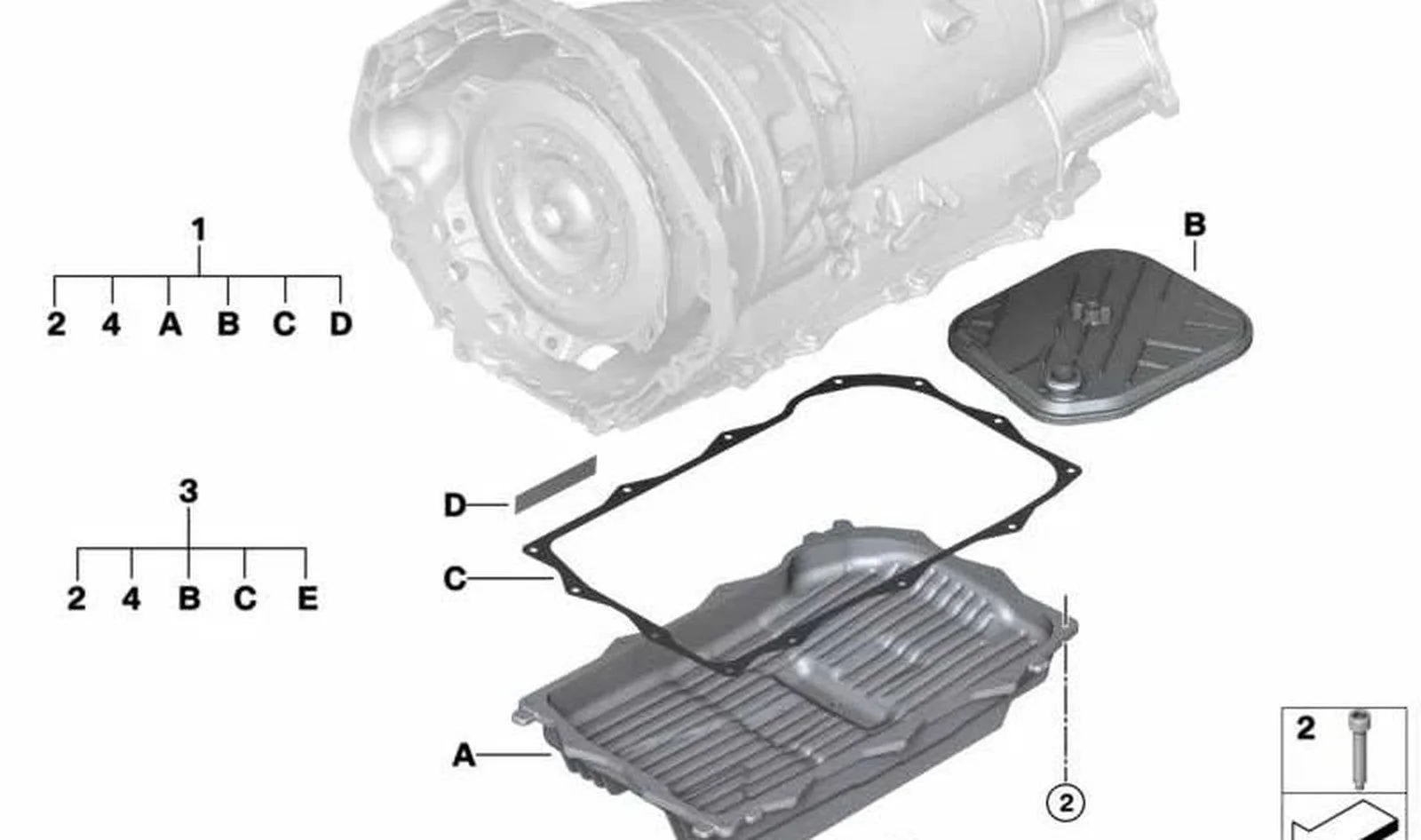 BMW F85 F86 F90 F91… Otomatik Şanzıman Karter Filtre Takımı 24119503407