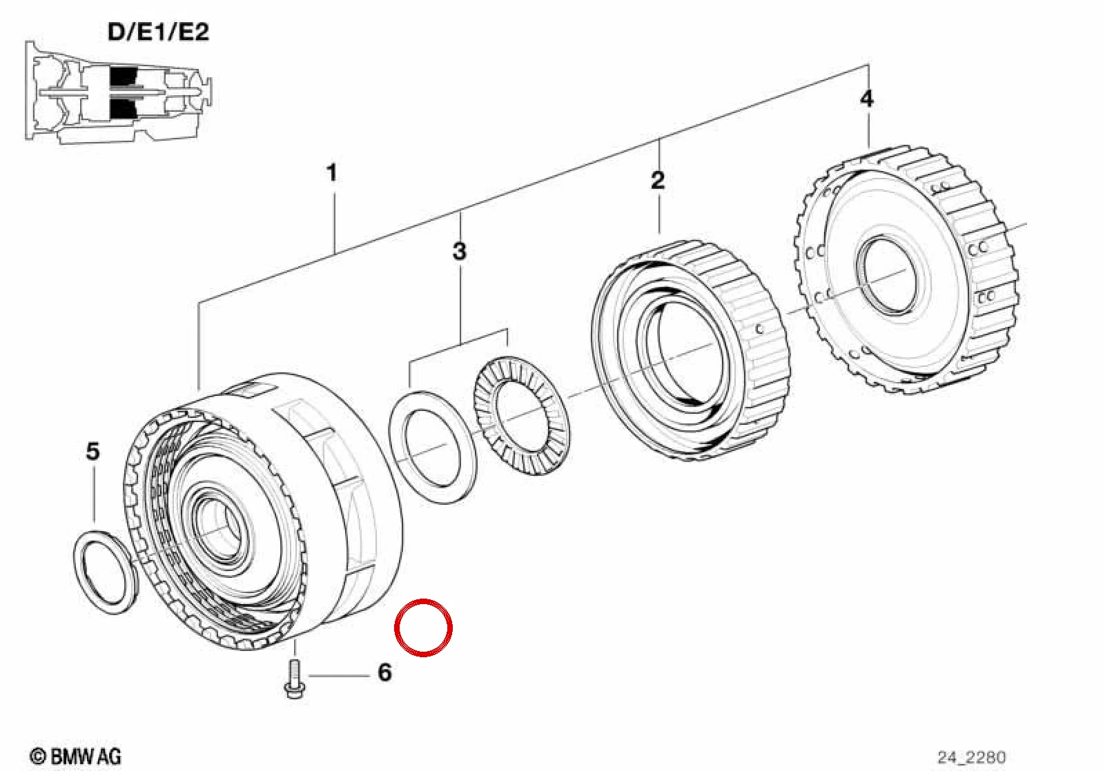 BMW E31 E32 E34 E38… Şanzıman Torx Başlı Cıvata M10x45 24231421554