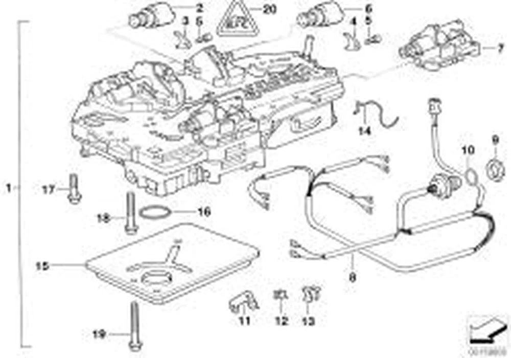 BMW E28 E30 E34 E36… Kablo Tutucu Klips 24341215608