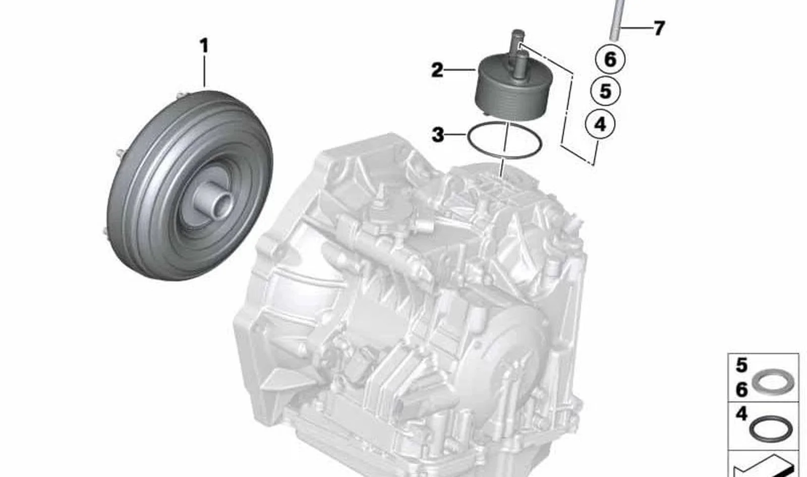 BMW MINI R52 R53 Otomatik Şanzıman Tork Konvertörü 24407551097