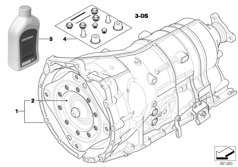 BMW 3 Serisi E90 E91 Tork Konvertörü 24407557757