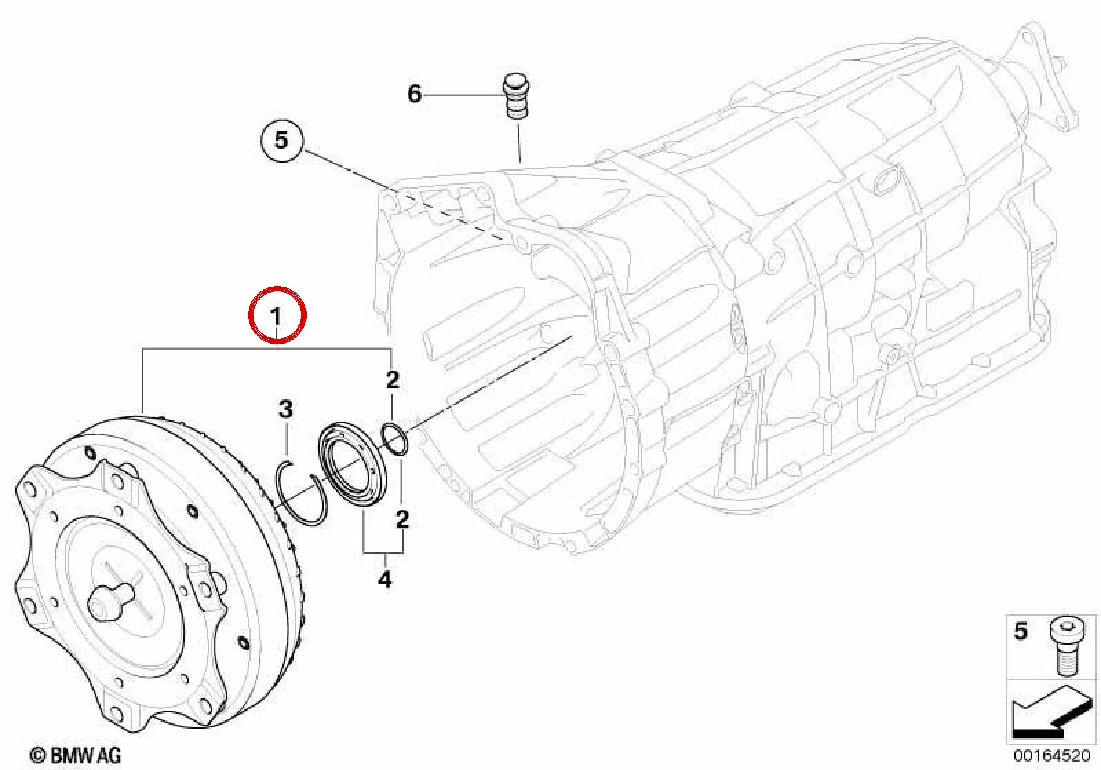 BMW E82 E83 E84 E88… Tork Konvertörü 24407596066