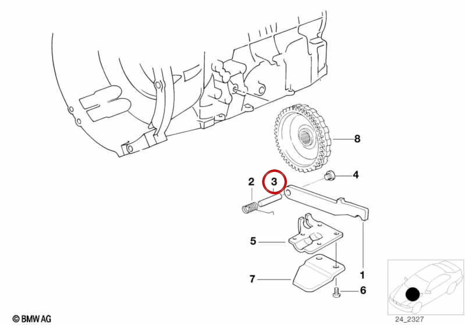 BMW E31 E32 E34 E36… Vites Seçici Pimi 24531219284