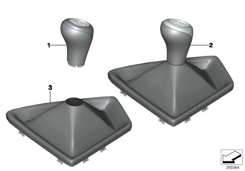 BMW F20 F21 F22 F23 Altı Vitesli Körüklü Deri Topuz 25117596072