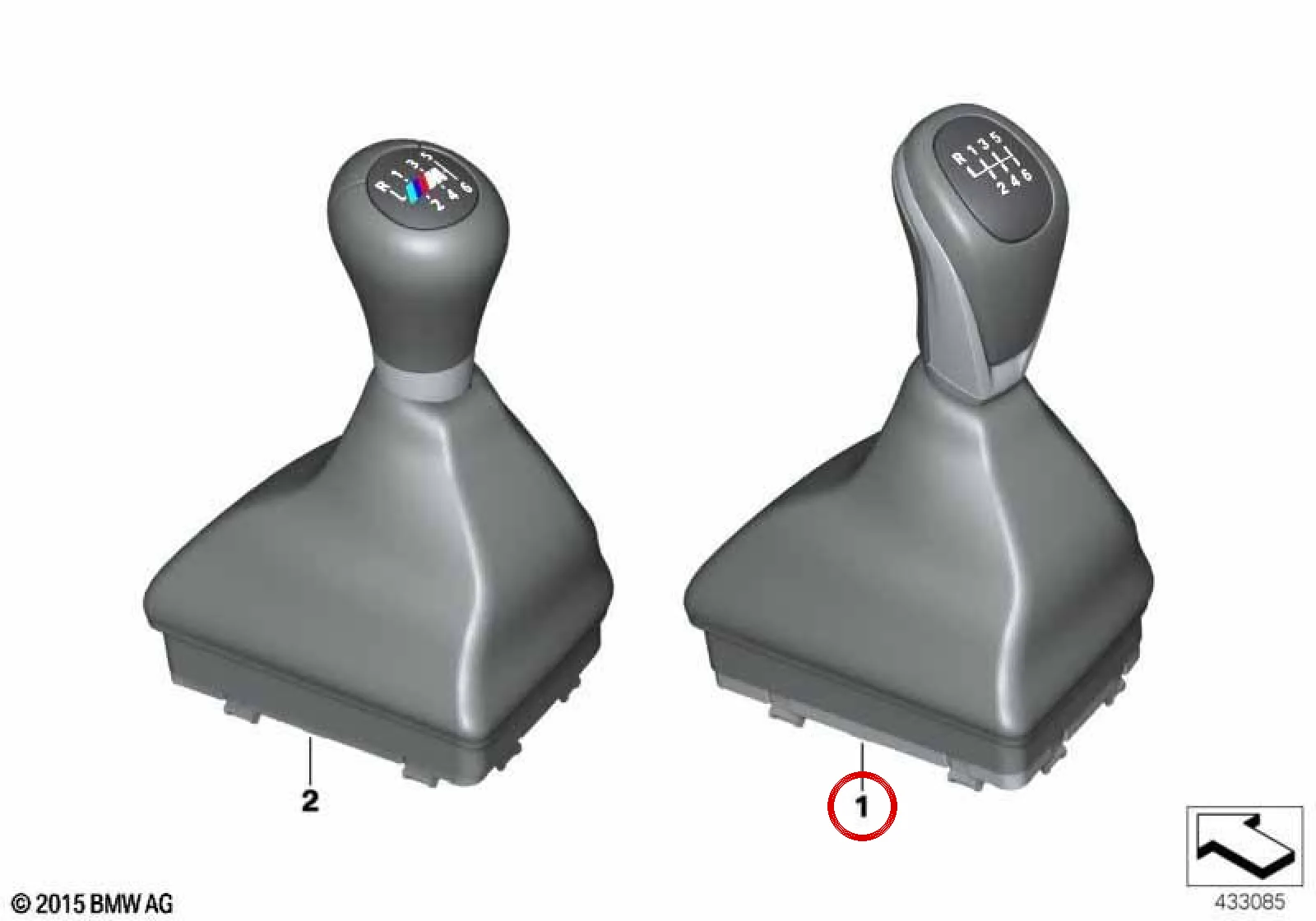 BMW 2 Serisi F45 F46 Plastik Körüklü Vites Topuzu 25117642003