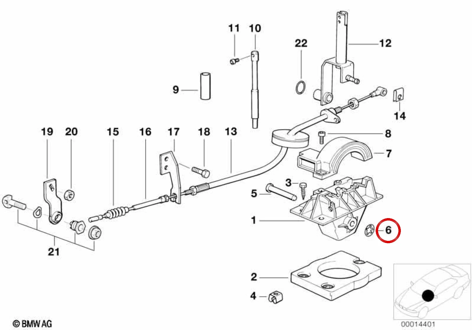 BMW E32 E34 E36 E38 Vites Mekanizması Emniyet Pulu 10x26 25161218369