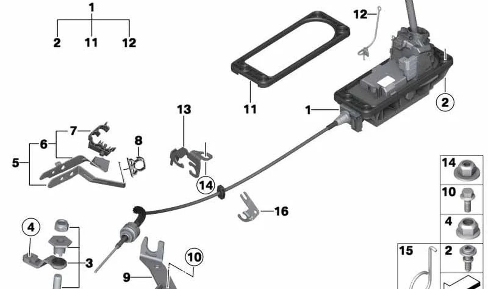 BMW MINI R60 R61 Steptronic Vites Kolu Mekanizması 25169811133