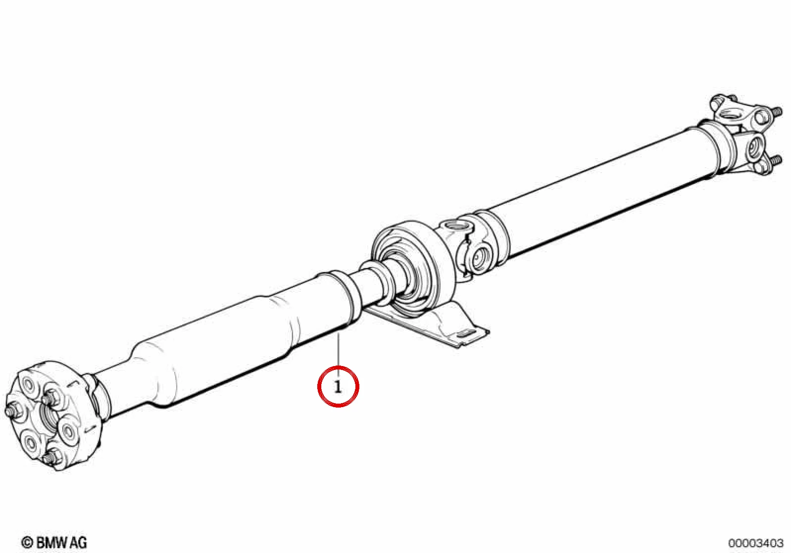 BMW 3 Serisi E30 Manuel Şanzıman Kardan Mili 1483 mm 26101226433