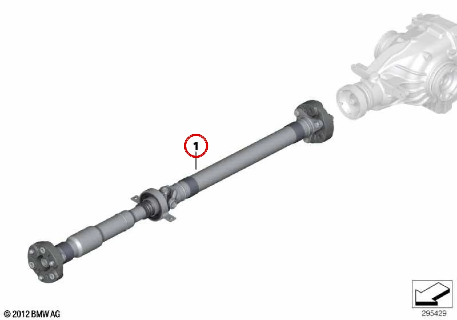 BMW 3 Serisi E90 E91 E92 E93 Otomatik Şanzıman Kardan Mili 1452 mm 26107527357