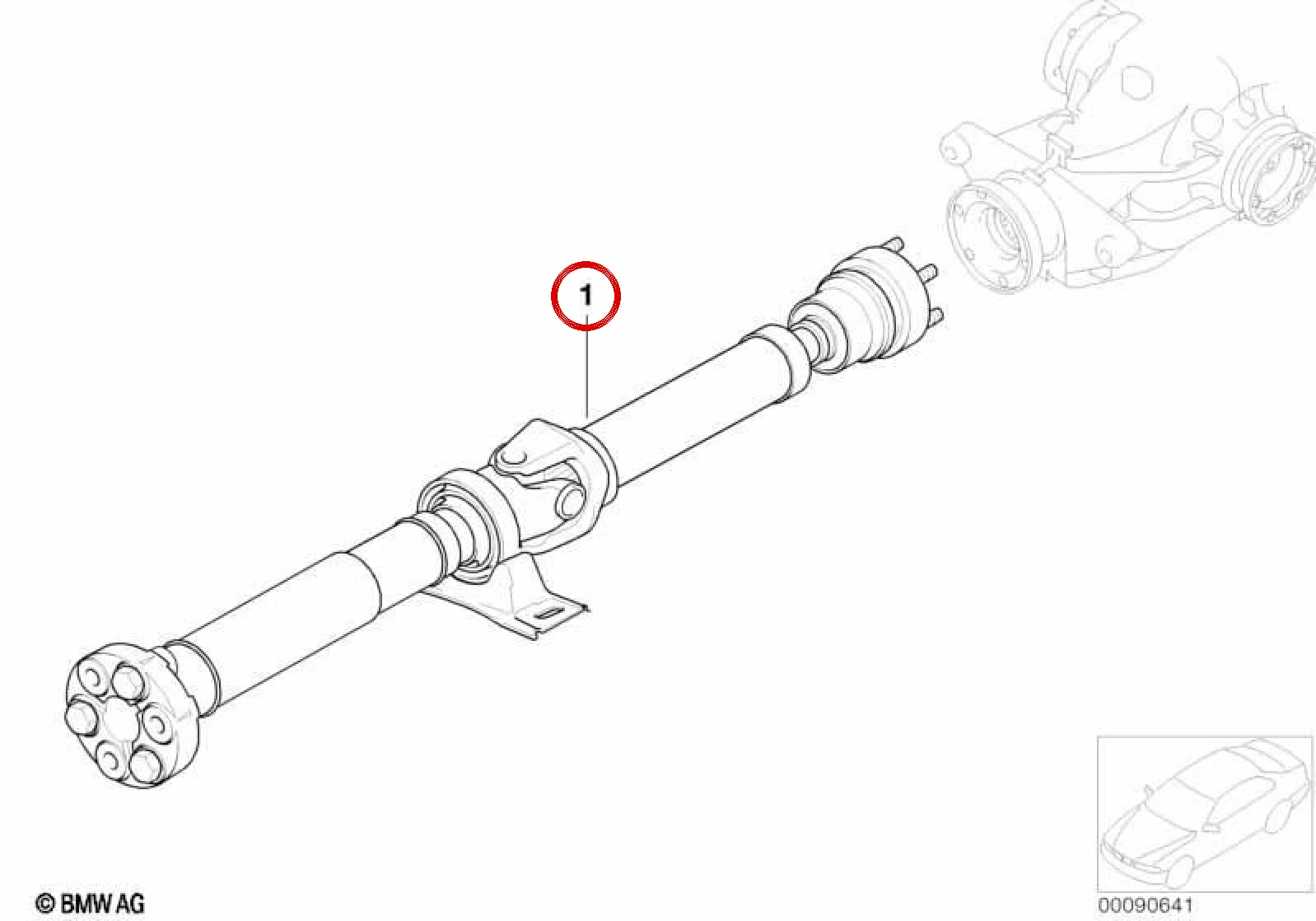 BMW 5 Serisi E60 E61 Otomatik Şanzıman Kardan Mili 1799 mm 26107573588