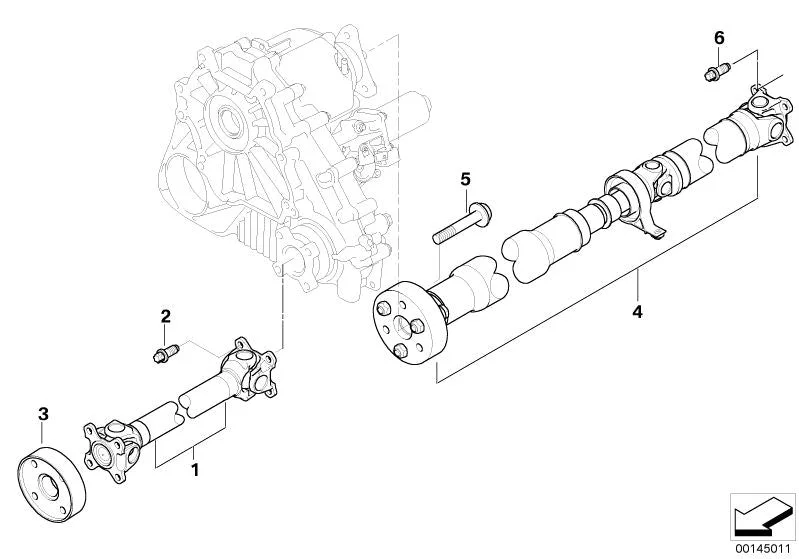 BMW X3 E83 Arka Kardan Mili 1291 mm 26107579068