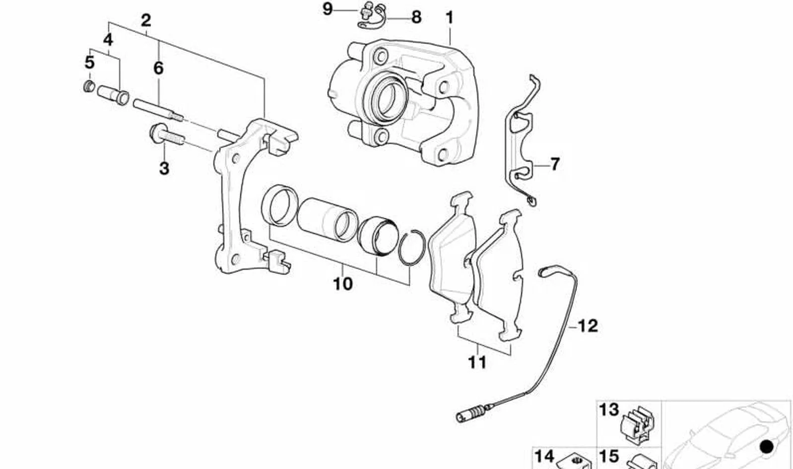 BMW 3 Serisi E36 Arka Fren Balatası M3 34216761253