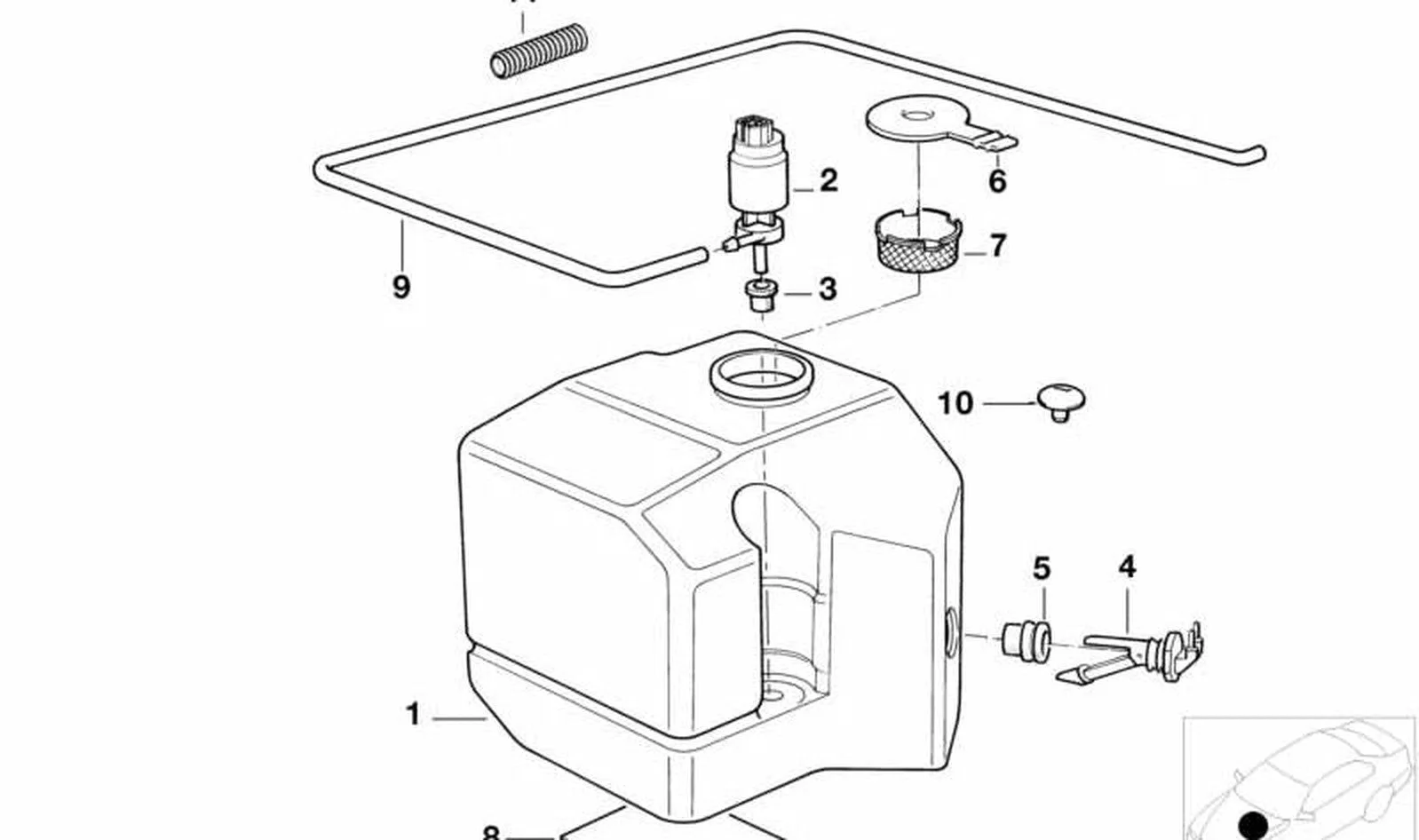 BMW 3 Serisi E36 Cam Su Motoru 67128377987