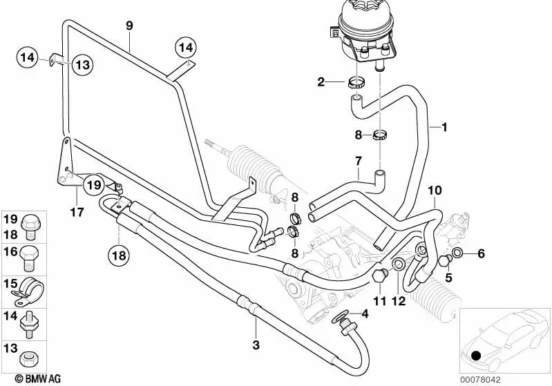 BMW 3 Serisi E36 M52 Yağ Hortumu 32411093460