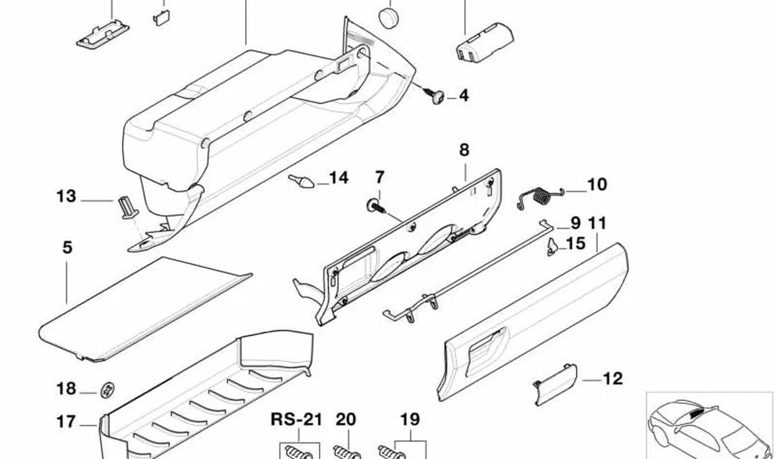 BMW 3 Serisi E36 Torpido Açma Kolu 51168146466