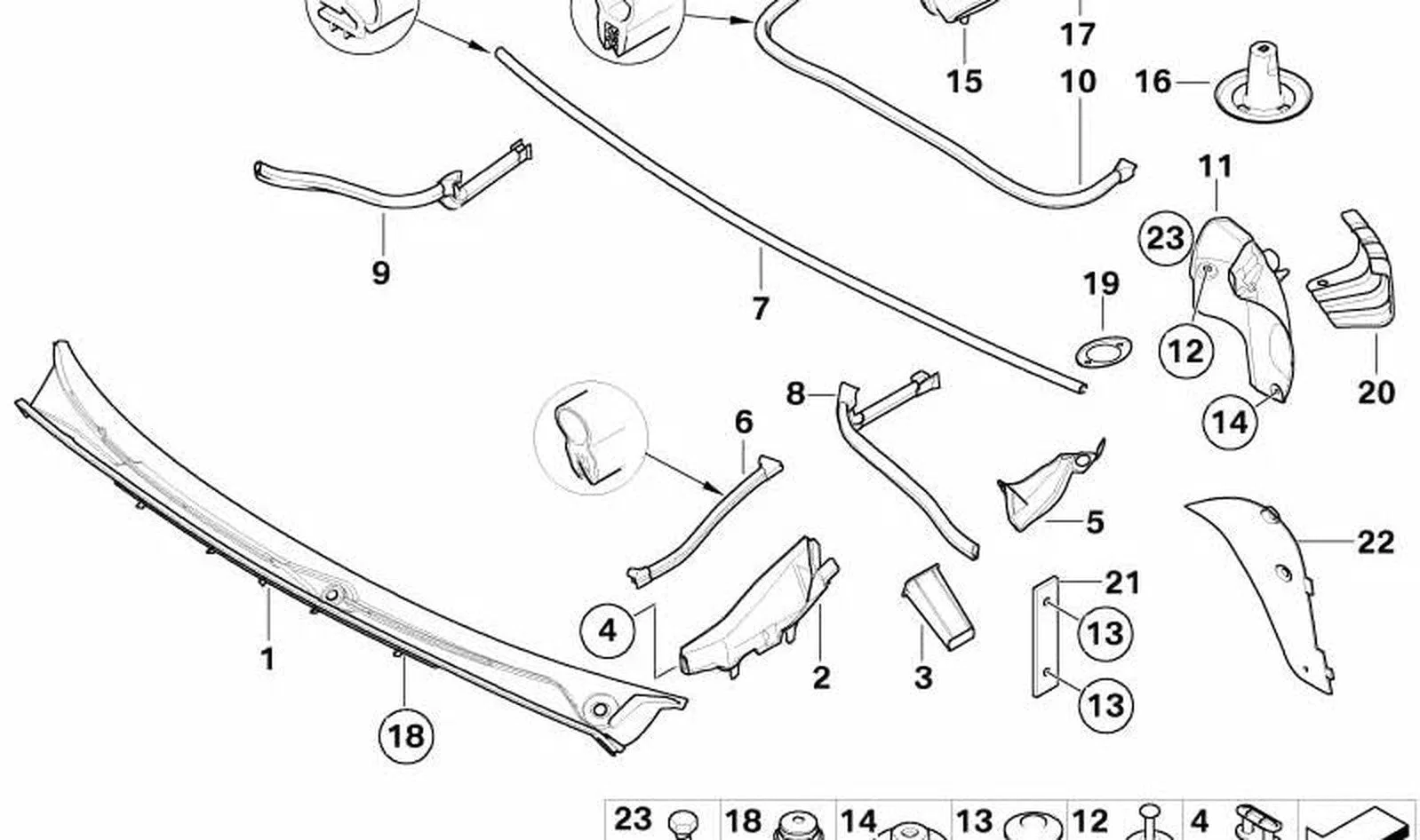 BMW 3 Serisi E46 4 Arka Çam Davlumbazı Sol 51718203769