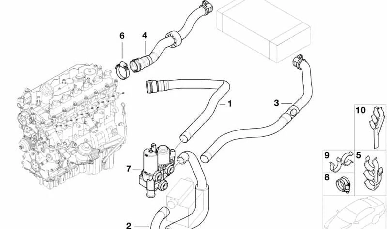 BMW 3 Serisi E46 Kalorifer Musluğu 64118369807