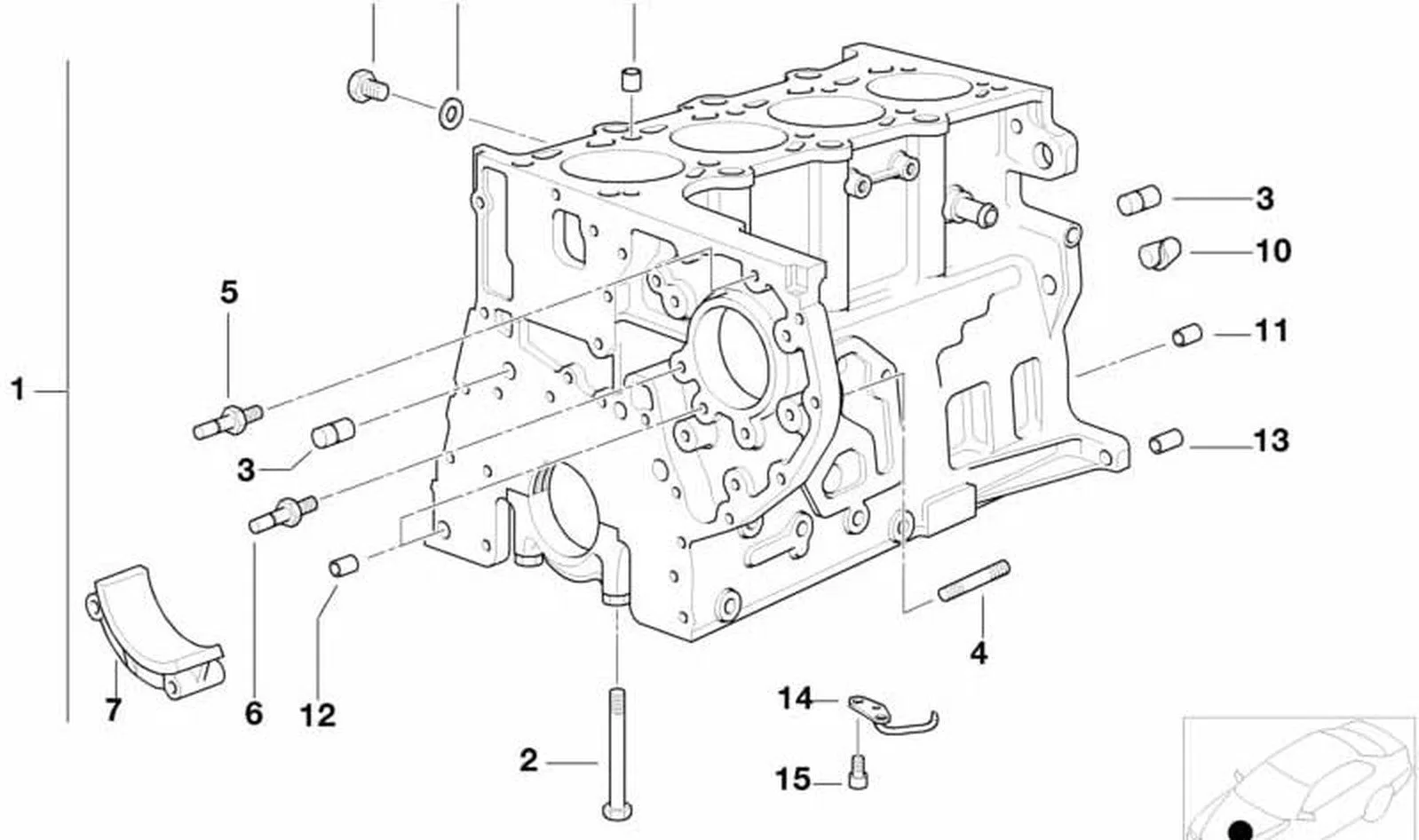 BMW 3 Serisi E46 M47 Blok Pistonlu- 11112247509