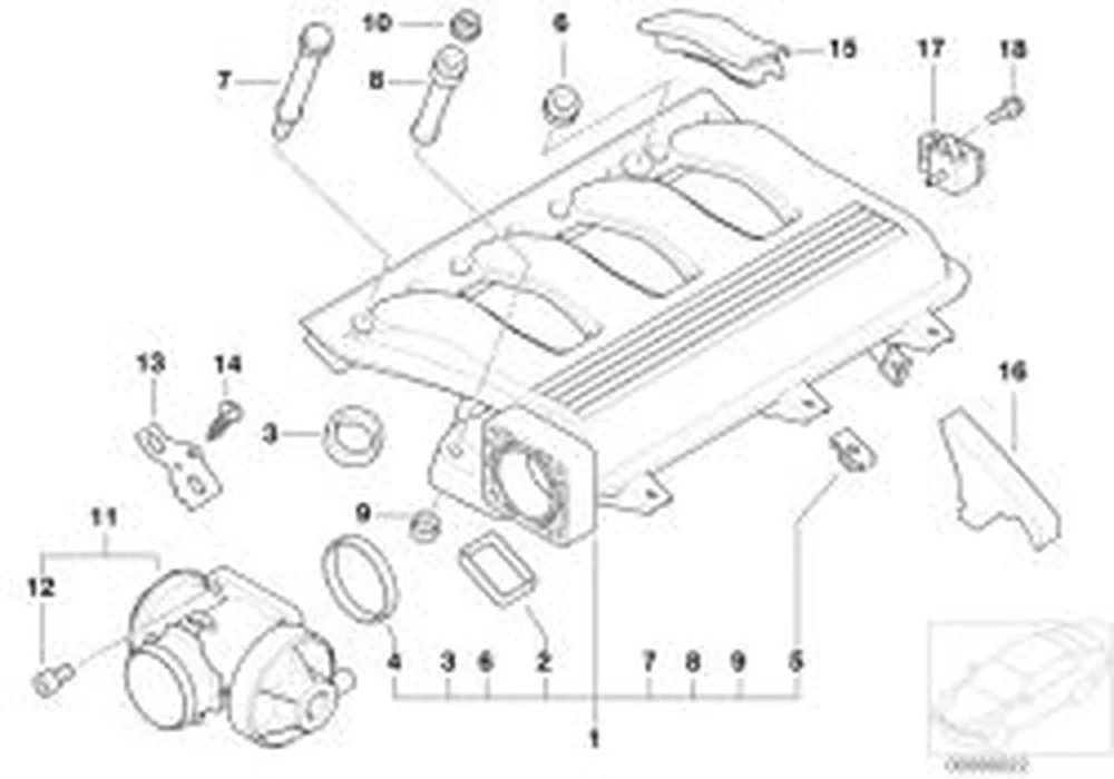 BMW 3 Serisi E46 M47 Emme Manıfoldu 11612246942