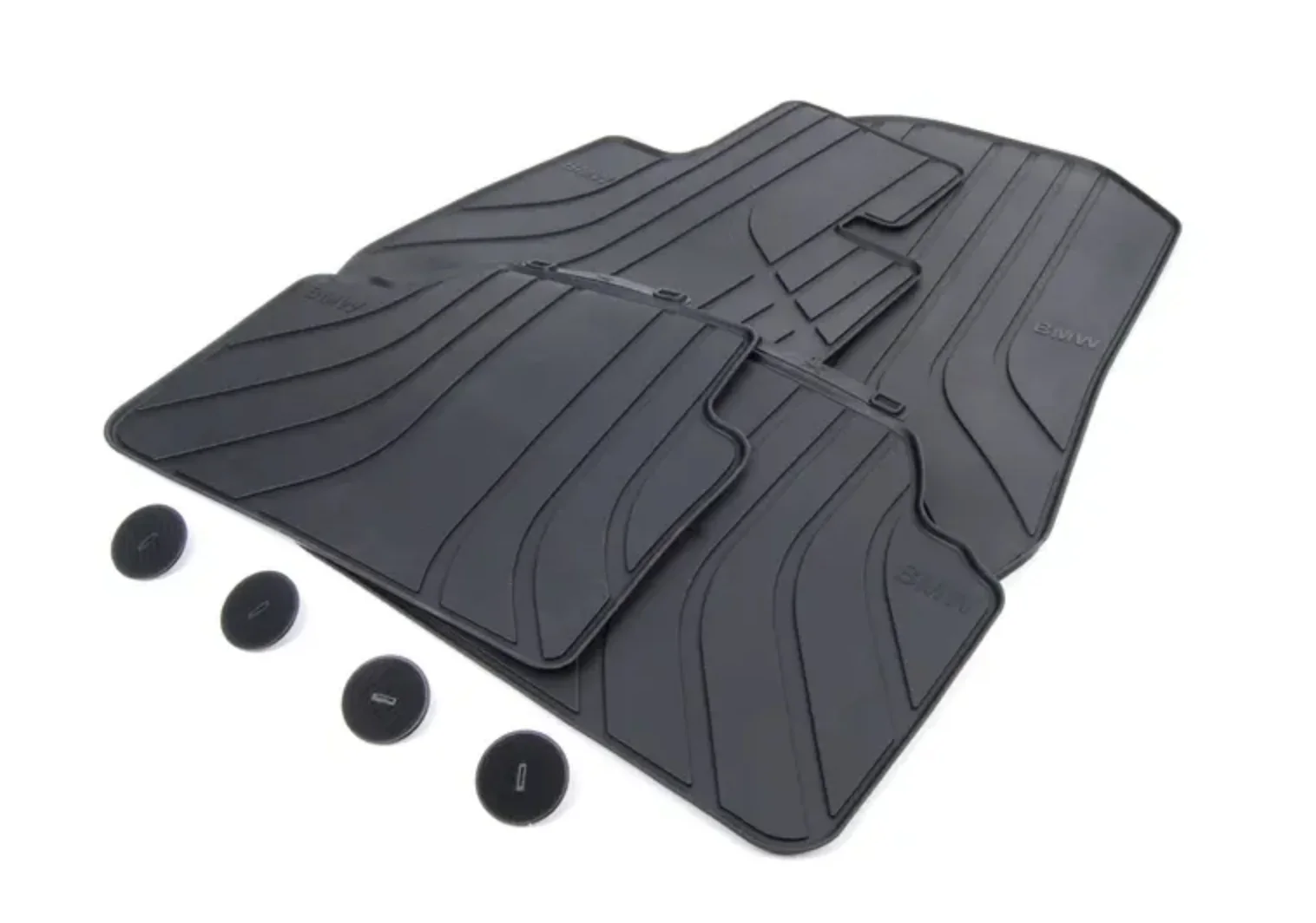 BMW 3 Serisi E90 E92 E93 Ön Paspas Lastik Siyah 51472311024