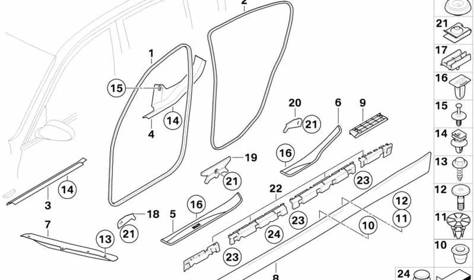 BMW 3 Serisi E90 Lci Maşbiyel Ayakları Set Sağ 51777224456