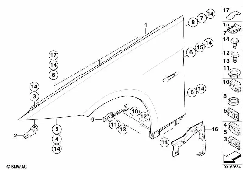 BMW 3 Serisi E90 M3 Tutucu Braket Sol 41317180343