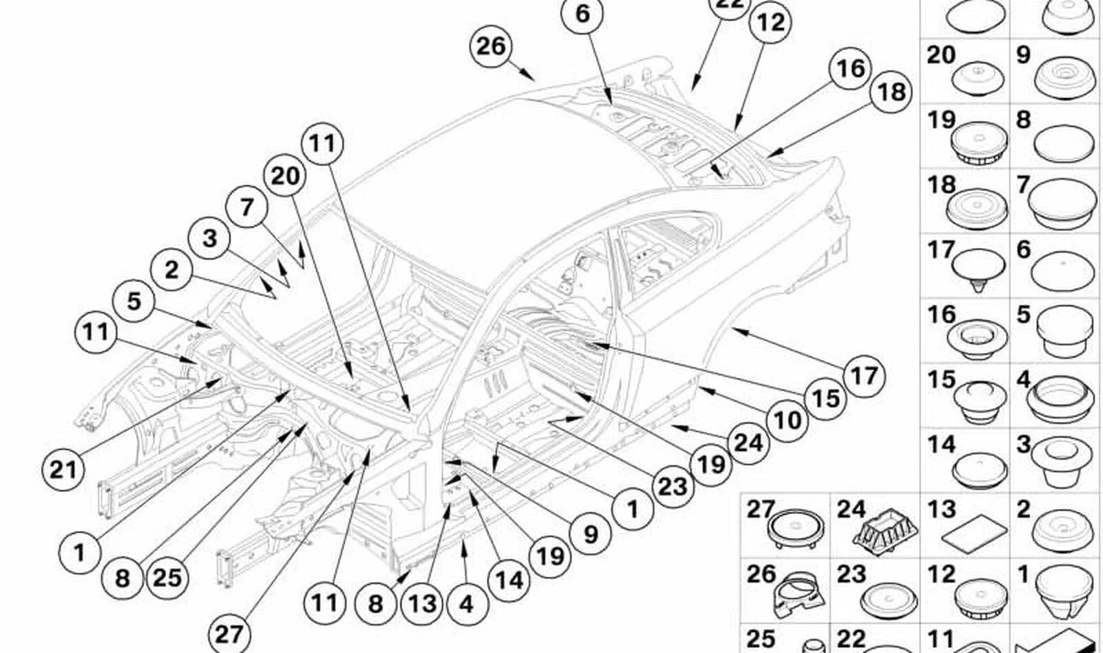 BMW 3 Serisi E92 Lift Takozu 51717164761
