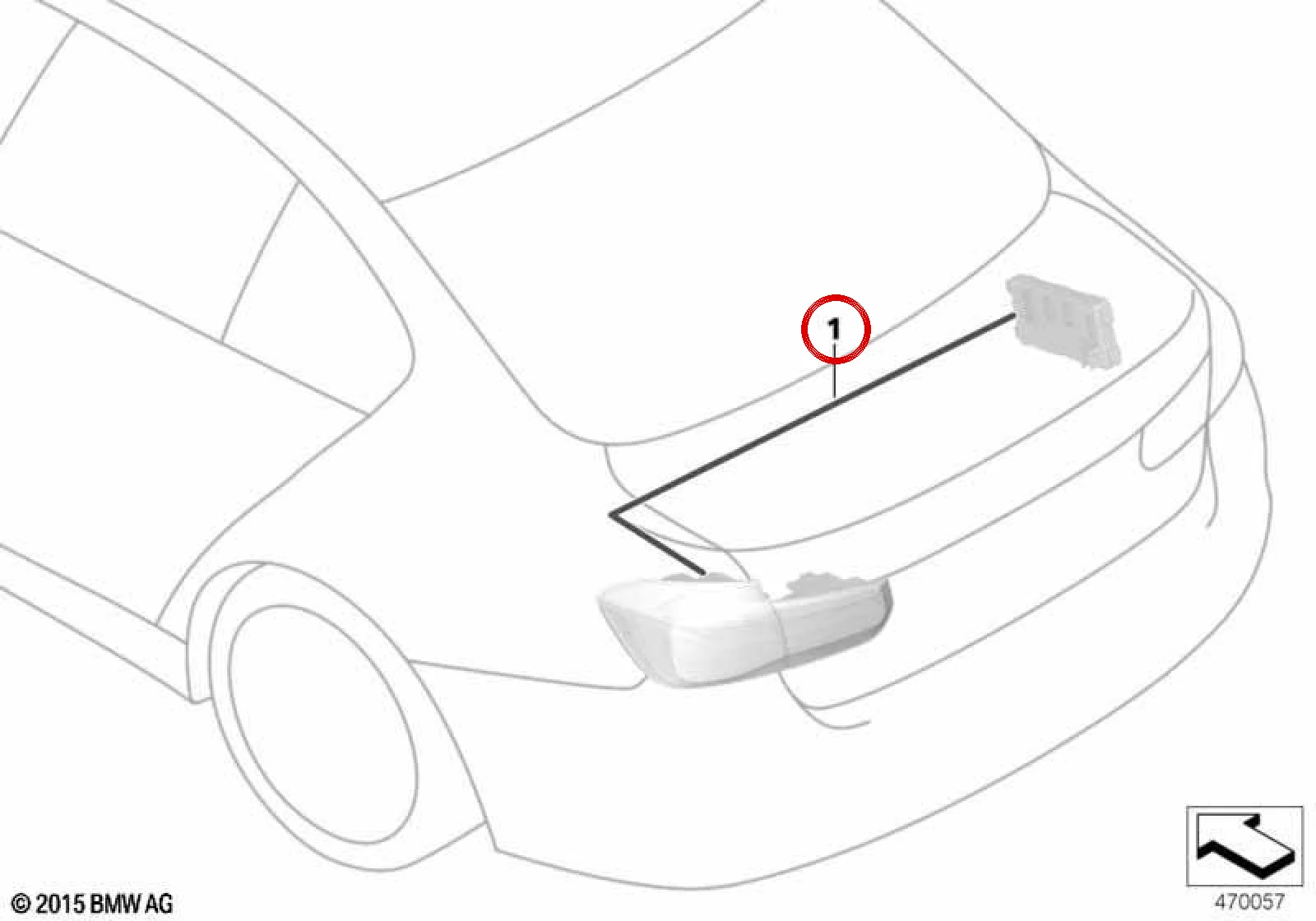 BMW 3 Serisi F30 Lci Stop Set Kablo 61122410220