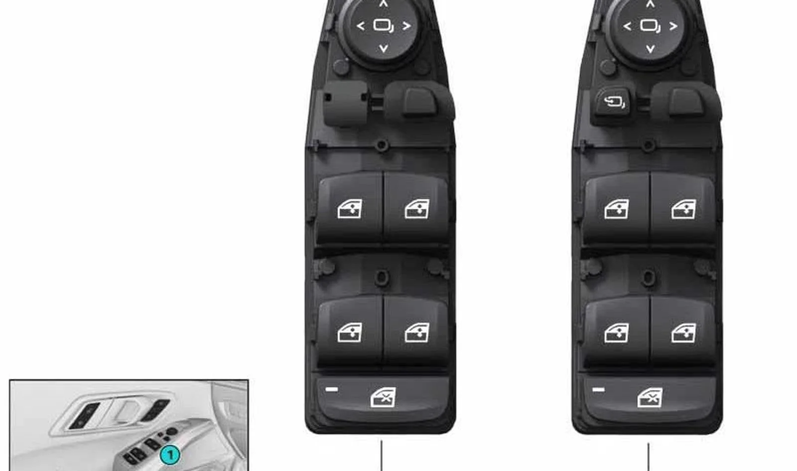BMW 3 Serisi G20 Cam Düğmesi Sol 61316832728