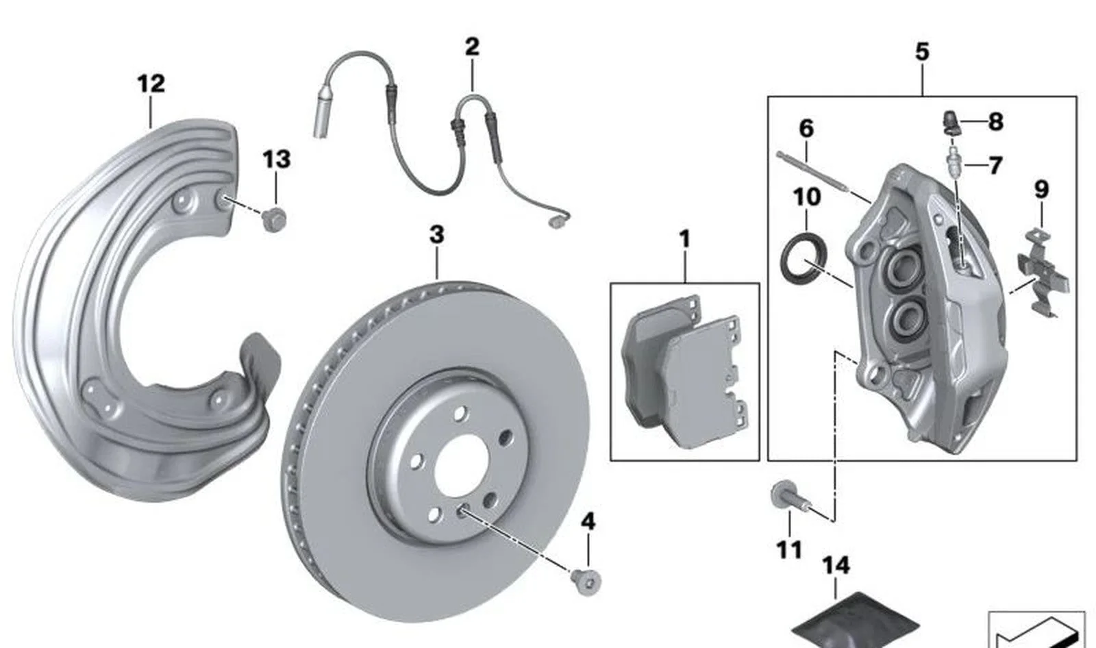 BMW 3 Serisi G20 G26 Ön Disk Toz Sacı Sağ 34106871338