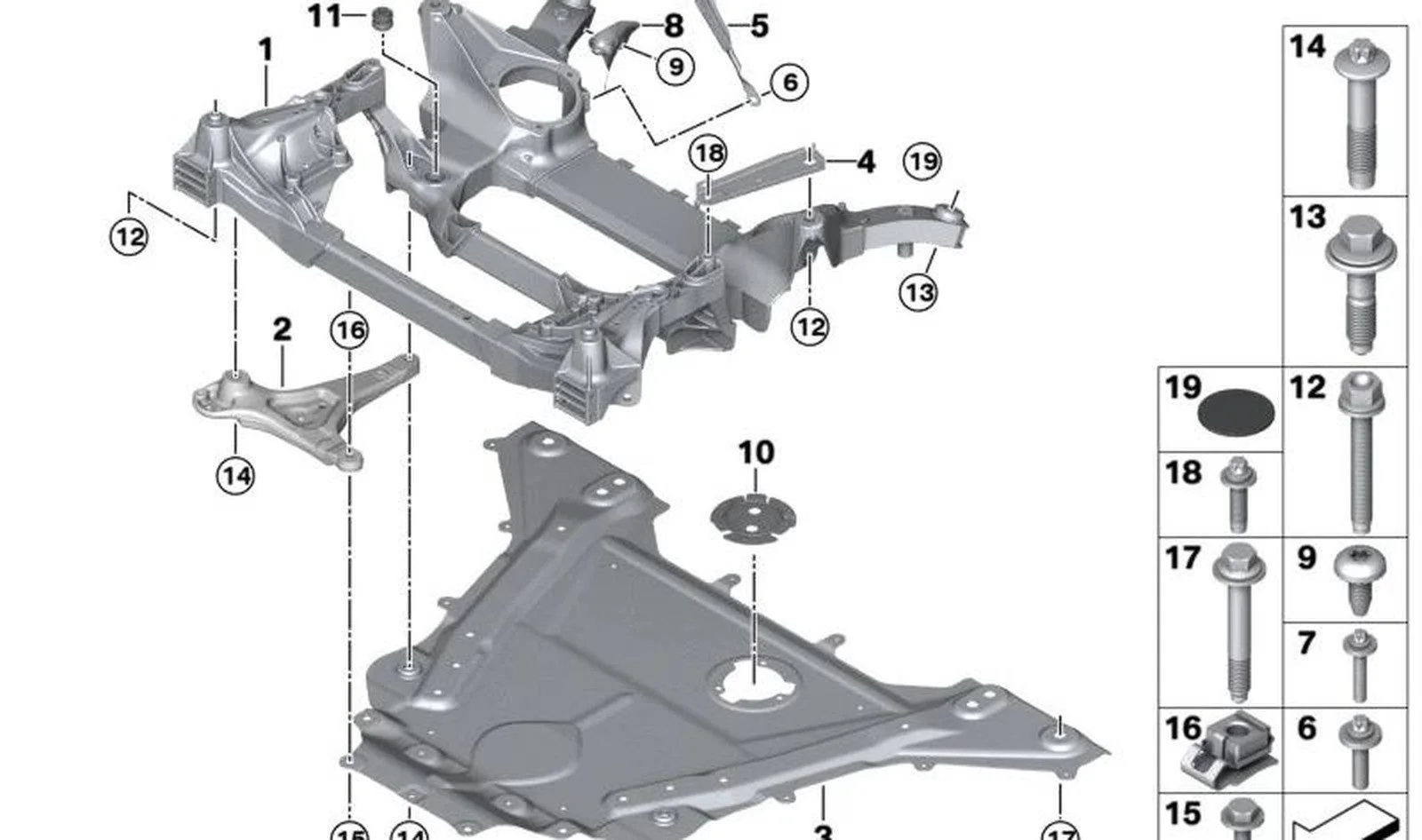 BMW F90 F91 F92 F93… Sağ Motor Taşıyıcı Braketi 31106861198