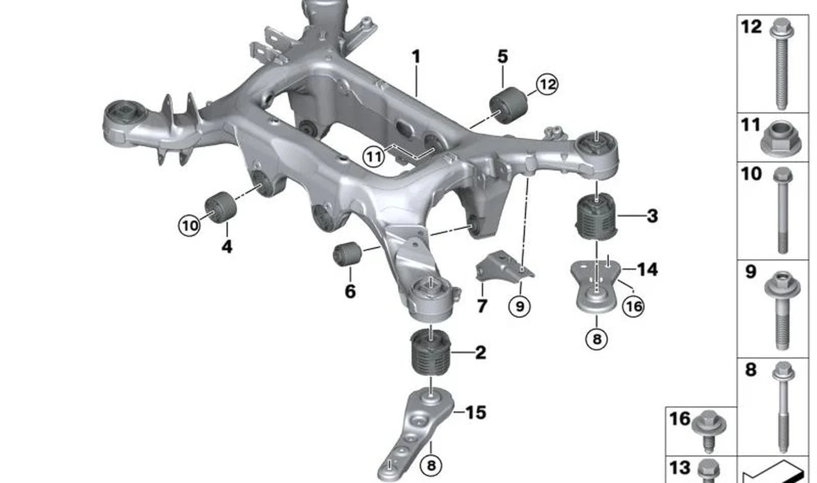 BMW F90 F91 F92 F93… Pullu Altıgen Cıvata M10x35 31106861942