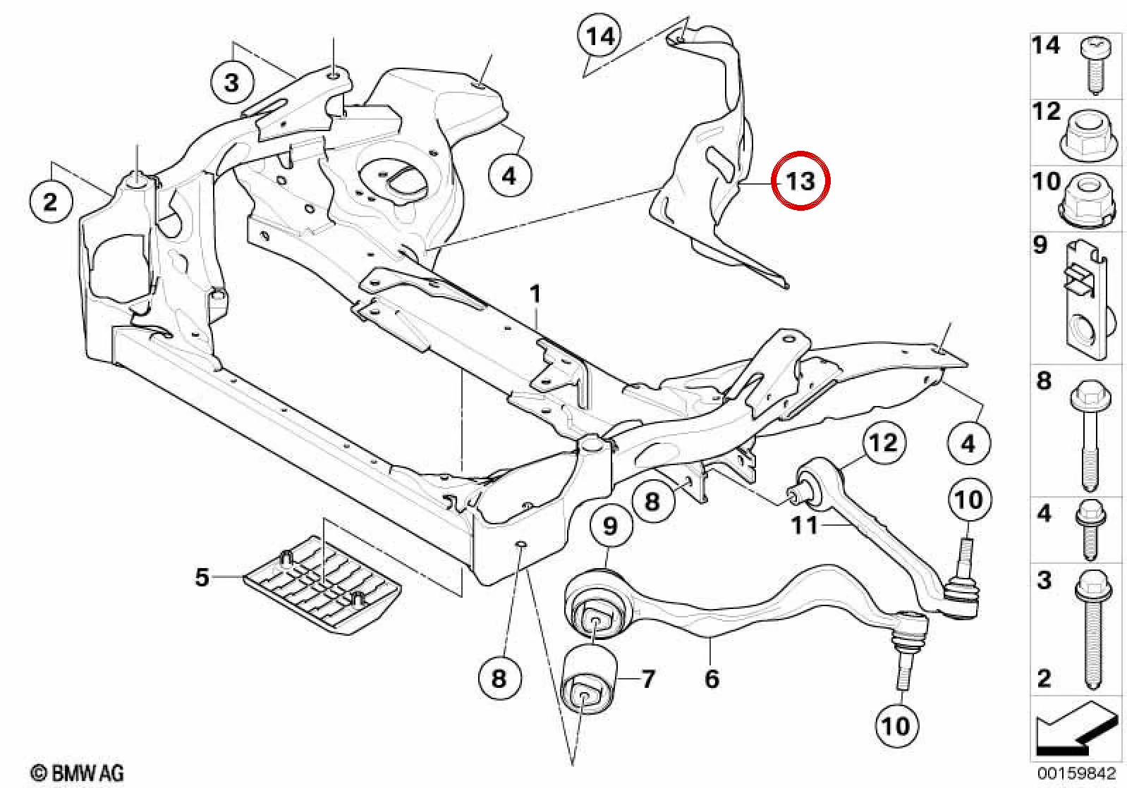BMW E82 E88 E90 E91… Ön Aks Isı Yalıtım Kalkanı 31146774592